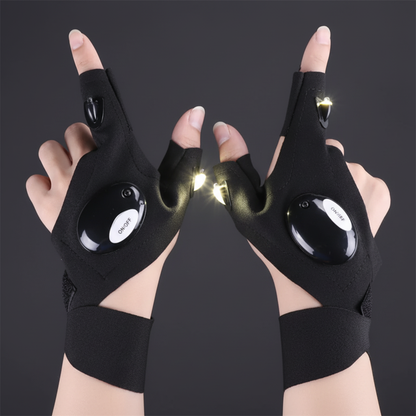 Hands-Free LED Gloves for Night Work