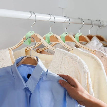 40 ganchos conectores para perchas de ropa, organizador de armario, ahorra espacio.