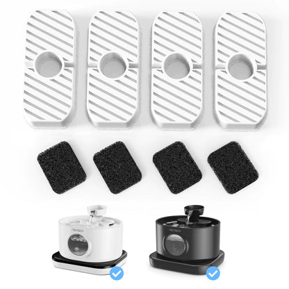 PEKTACO Replacement Filters for Wireless Cat Water Fountain SSPF-V04 2.8L/95oz Automatic Pet Water Fountain Replacement Filters (4 Pack)