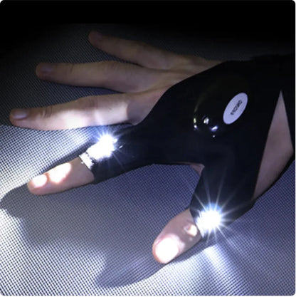 Hands-Free LED Gloves for Night Work
