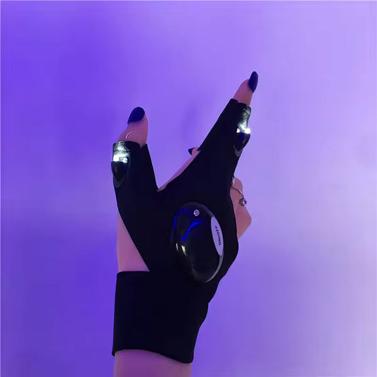 Hands-Free LED Gloves for Night Work