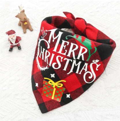 Double-layer Triangle Pet Scarf and Saliva Towel