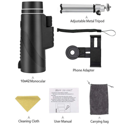 Hochauflösendes Teleskop mit universeller Handyhalterung