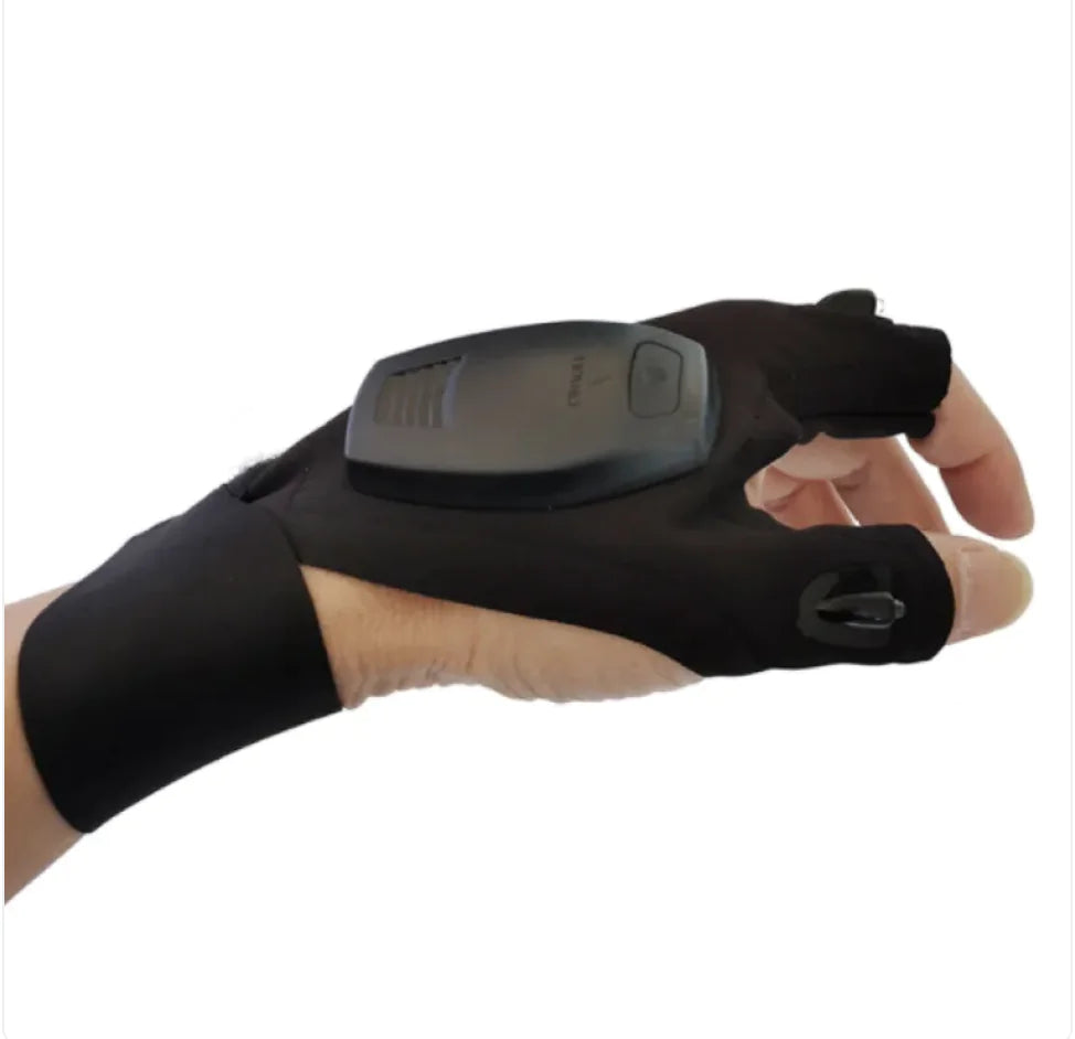 Hands-Free LED Gloves for Night Work