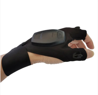 Hands-Free LED Gloves for Night Work