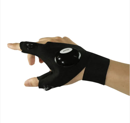 Hands-Free LED Gloves for Night Work