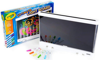 Crayola Ultimate Light Board – Weißes LED-Zeichentablett für Kinder ab 6 Jahren – Geschenkidee für Jungen und Mädchen